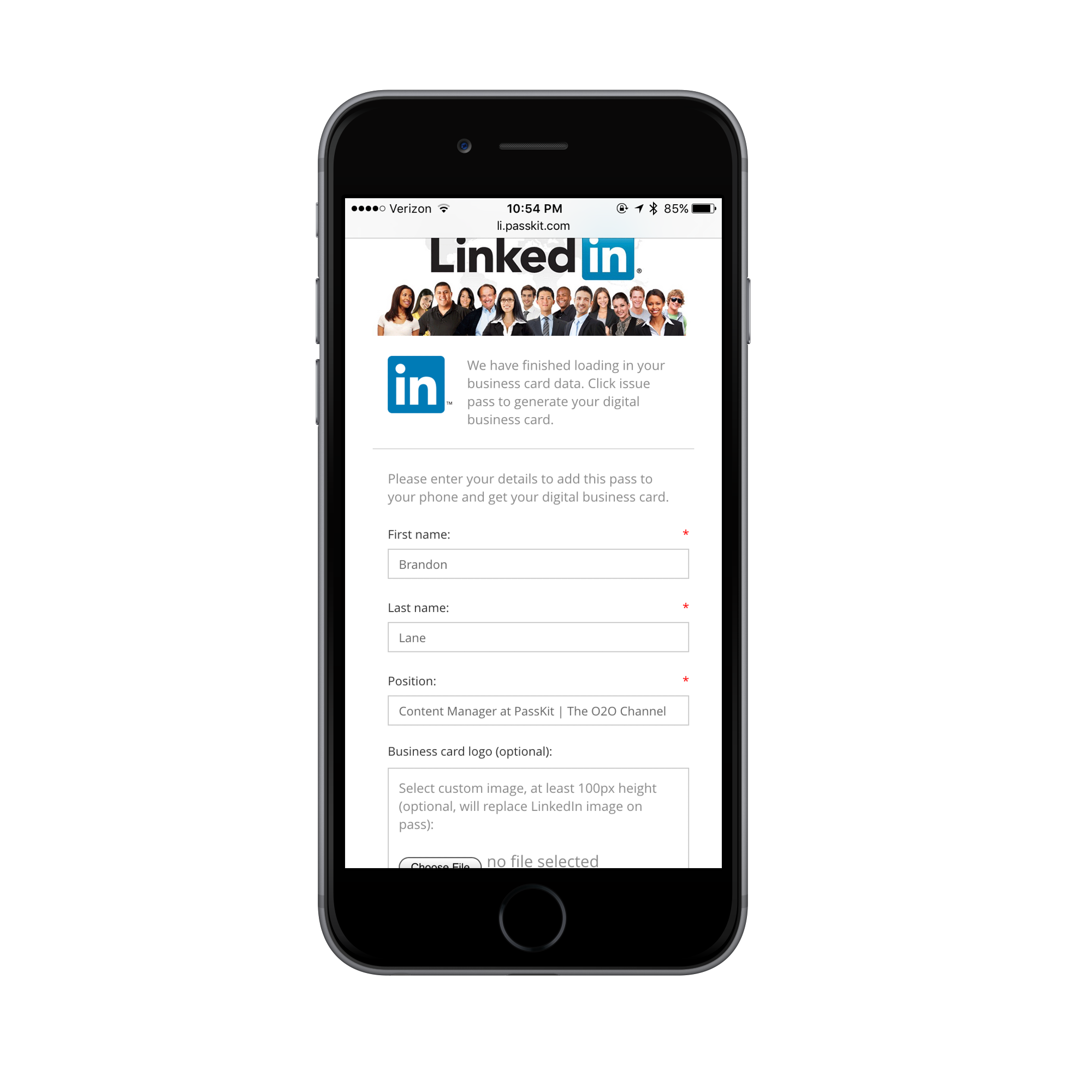 How To Create A Mobile Linkedin Business Card